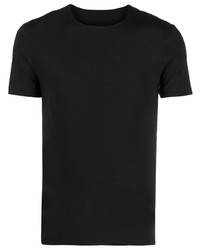 Мужская черная футболка с круглым вырезом от Wolford