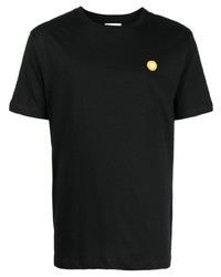 Мужская черная футболка с круглым вырезом от Wood Wood