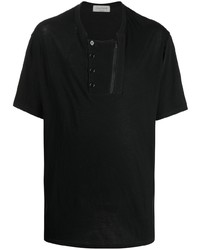 Мужская черная футболка с круглым вырезом от Yohji Yamamoto