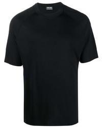 Мужская черная футболка с круглым вырезом от Zegna