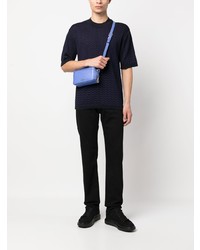 Мужская черная футболка с круглым вырезом от Missoni