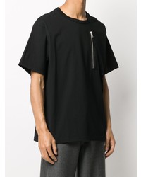 Мужская черная футболка с круглым вырезом от Undercover