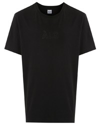 Мужская черная футболка с круглым вырезом от Àlg