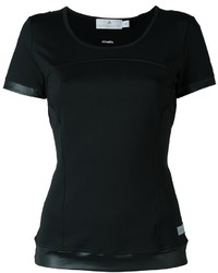 Женская черная футболка с принтом от adidas by Stella McCartney