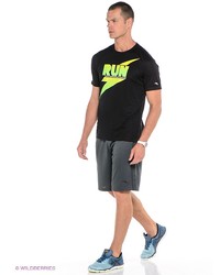 Мужская черная футболка с принтом от Anta