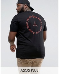 Мужская черная футболка с принтом от Asos