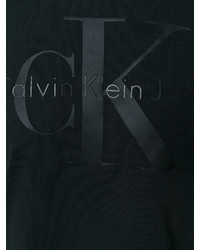 Женская черная футболка с принтом от CK Calvin Klein