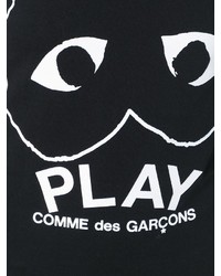 Женская черная футболка с принтом от Comme des Garcons