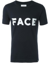 Мужская черная футболка с принтом от Facetasm