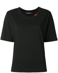 Женская черная футболка с принтом от Filles a papa