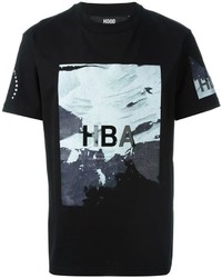 Мужская черная футболка с принтом от Hood by Air