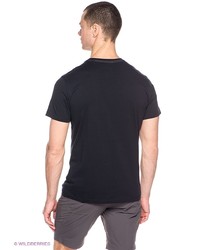 Мужская черная футболка с принтом от Jack Wolfskin