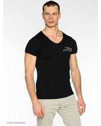 Мужская черная футболка с принтом от JB casual