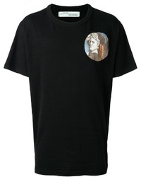 Мужская черная футболка с принтом от Off-White