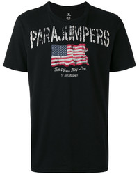 Мужская черная футболка с принтом от Parajumpers