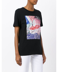 Женская черная футболка с принтом от EACH X OTHER