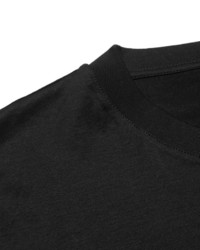 Мужская черная футболка с принтом от Lanvin