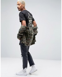 Мужская черная футболка с принтом от Obey