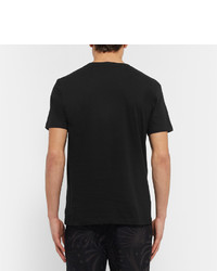 Мужская черная футболка с принтом от Beams