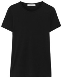 Женская черная футболка от ADAM by Adam Lippes