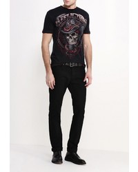 Мужская черная футболка от Affliction