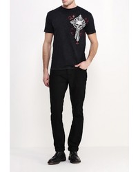 Мужская черная футболка от Affliction