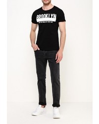 Мужская черная футболка от Alcott