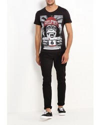 Мужская черная футболка от Alcott