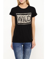 Женская черная футболка от Alcott