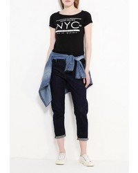 Женская черная футболка от Alcott