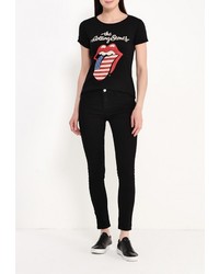 Женская черная футболка от Alcott