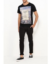 Мужская черная футболка от Alcott