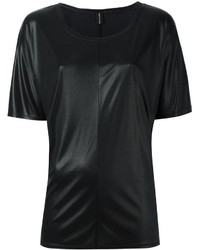Женская черная футболка от Alexandre Vauthier