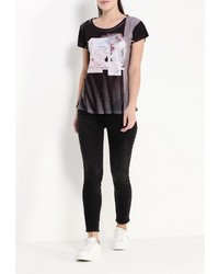 Женская черная футболка от Aurora Firenze