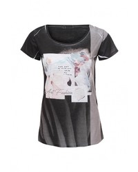 Женская черная футболка от Aurora Firenze