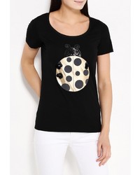 Женская черная футболка от B.Style