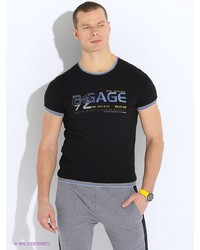 Мужская черная футболка от BAGGAGE