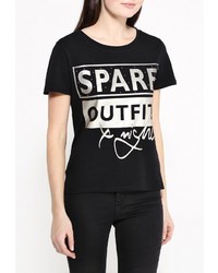 Женская черная футболка от Besh