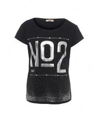 Женская черная футболка от Besh