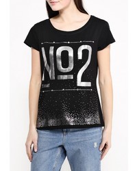 Женская черная футболка от Besh