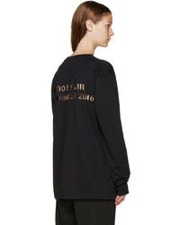 Женская черная футболка от Hood by Air