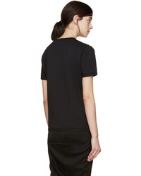 Женская черная футболка от Yang Li