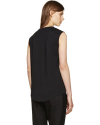 Женская черная футболка от Balmain