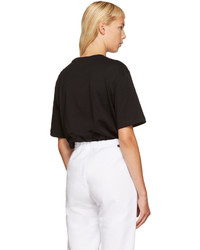 Женская черная футболка от Gosha Rubchinskiy