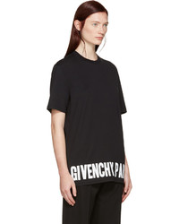 Женская черная футболка от Givenchy