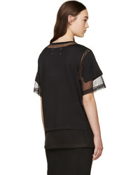 Женская черная футболка от Maison Margiela