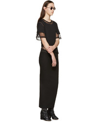 Женская черная футболка от Maison Margiela