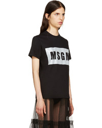 Женская черная футболка от MSGM