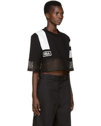 Женская черная футболка от Hood by Air