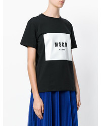 Женская черная футболка от MSGM